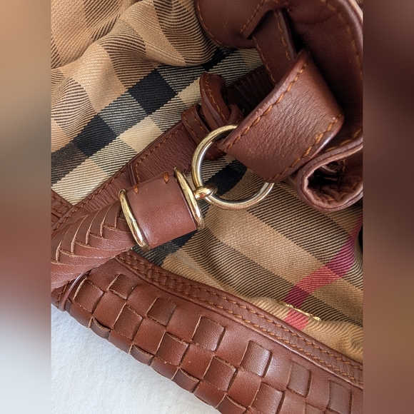 EUC Authentic Burberry Brown House Shoulder Bag - Picture 9 of 16